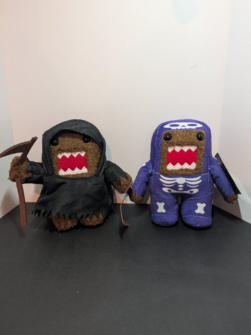 Domo Kun 2026 Halloween Costume Plush Set - Grim Reaper & Purple Skeleton, NWT